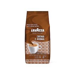 *Back* 2.2-Lbs Lavazza Medium Roast Whole Bean Coffee Blend (Crema e Aroma) $10.49 w/ S&S + Free Shipping w/ Prime or $25+