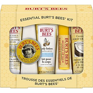 5-Piece Burt's Bees Essentials Travel Kit Holiday Gift Set $7.13 w/ S&S + Free Shipping w/ Prime or $25+