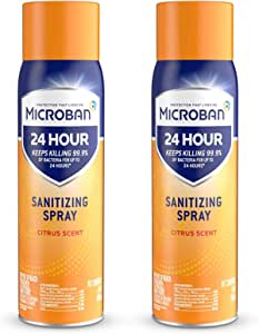 2-Pack 15-Oz Microban 24 Hour Disinfectant Spray (Citrus Scent) $5.94 + Free Shipping w/ Prime or on $25+