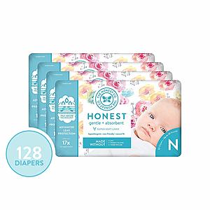 128-Ct Honest Company Diapers with TrueAbsorb Technology (New Born): Rose Blossom $22.46, Space Travel  $24.18 w/ S&S + Free Shipping