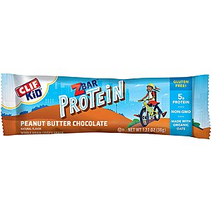 10-Count 1.27oz. Clif Kid Z Protein Organic Granola Bars (Peanut Butter) $4.55 w/ Subscribe & Save