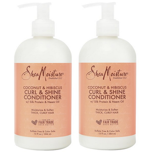 SheaMoisture Hair Products: 13oz Coconut & Hibiscus Curl & Shine Conditioner 2 for $5.40 & More + Free Store Pickup