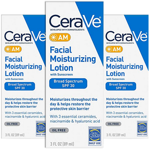 Amazon: B2G1 Free on Select Skin Care Products: 3-Oz CeraVe AM Facial Moisturizing Lotion SPF 30 3 for $24.92 ($8.31 each) + Free Shipping