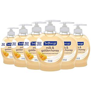 6-Pk 7.5-Oz Softsoap Moisturizing Liquid Hand Soap (Milk & Honey) $4.15 w/ Subscribe & Save