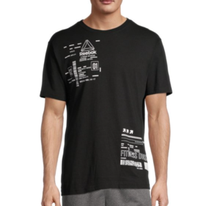 Reebok Men's T-Shirts (various) $4.94, Reebok Men's Cruz Shorts (various) $6.44 & More + FS w/ Walmart+ or FS on $35+