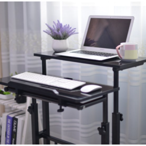 28" Mind Reader Multipurpose Mobile Sit & Stand Computer Desk (white or black) $30 + FS w/ Walmart+ or FS on $35+