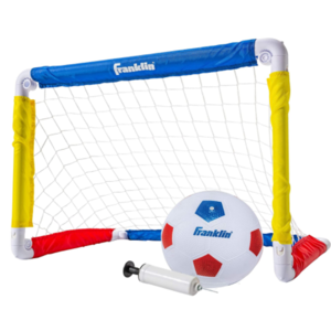 Franklin Sports Kids' Mini Soccer Goal w/ Soccer Ball & Pump Set $9
