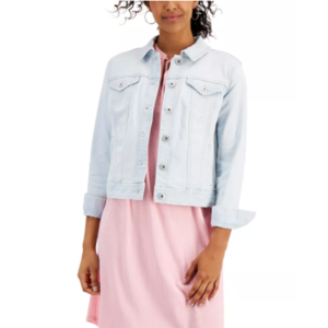 Style & Co Women's Denim Jacket (size M, L, XL) $13.86 & More + 15% SD Cashback + Free Store Pickup at Macy's or FS on $25+