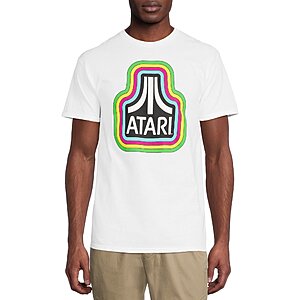 Atari Men's Logo Gamer Graphic T-Shirt $8 & More + Free S&H on $35+