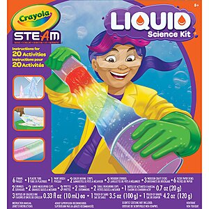 15-Piece Crayola Kids' Steam Liquid Science Kit $8.43 + FS w/ Walmart+ or FS on $35+