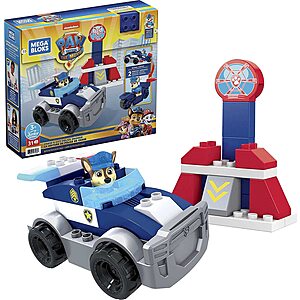 31-Pc Mega Bloks Paw Patrol Chase's City Police Cruiser Building Toy $15, Paw Patrol Skye's Moto Pups Pull Back Motorcycle Toy $6.50 & More + FS w/ Prime or FS on $25+