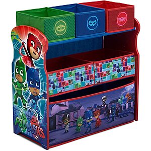 6-Bin Delta Children Character Toy Storage: PJ Masks $21, Paw Patrol, Spiderman & More $25 + Free Shipping w/ Prime or on $25+