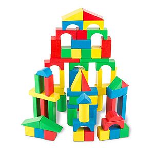 100-Piece Melissa & Doug Wooden Building Blocks Set $7.15 + Free Store Pickup at Target or FS on $35+