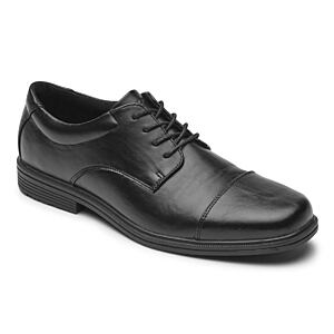 Rockport Men's Stanton Cap Toe Shoes (Black) $35 + Free Shipping