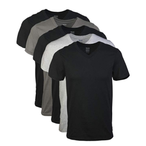 5-Pack Gildan Men's Assorted V-Neck T-Shirts $9 & More