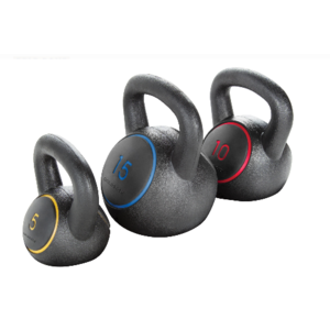 Gold's Gym Kettlebell Kit (5-Lb, 10-Lb, & 15-Lb) w/ Workout DVD & Exercise Chart $28 + Free Store Pickup