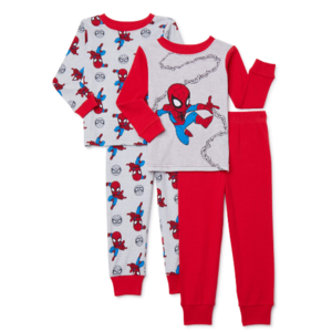4-Pc Toddler Boys' or Girls' Snug Fit Cotton Pajama Set: Marvel Spider-Man, Frozen, Trolls $10 ($5 Each) & More + Free Shipping on $35+