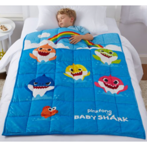 36" x 48" Kids' Baby Shark 4.5-Lb Weighted Blanket $15 + Free Shipping on $35+