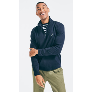 Nautica: Men's Slim Fit Cotton Quarter Zip Pullover (various) $14.43, Men's Performance Knit Fleece Vest (various) $16.98 & More + FS on $50+