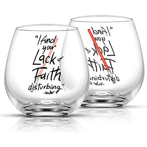 Star Wars Stemless Drinking Glasses & Coffee Mugs (Various Styles) from $13.95 & More
