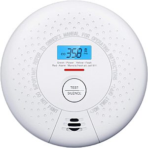 X-Sense 10-Year Battery Carbon Monoxide Detector with LCD Display $23.80