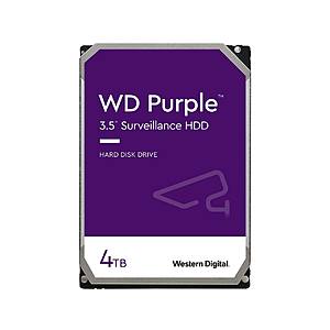 WD Purple 4TB Surveillance Hard Disk Drive [5400 RPM, 64MB Cache, SATA 6.0Gbs] for $89.99 w/ FS after PC
