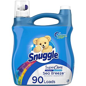 95-Oz Snuggle SuperCare Liquid Fabric Softener (Sea Breeze) $5.60 w/ S&S + Free Shipping w/ Prime or on $25+