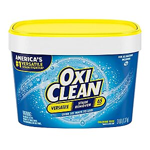 3-Lb OxiClean Versatile Stain Remover Powder $5.50 w/ S&S + Free Shipping w/ Prime or on $25+