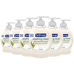 6-Pack 7.5-Oz Softsoap Moisturizing Liquid Hand Soap (Aloe Vera) $4.30 w/ S&S + Free Shipping w/ Prime or on $25+