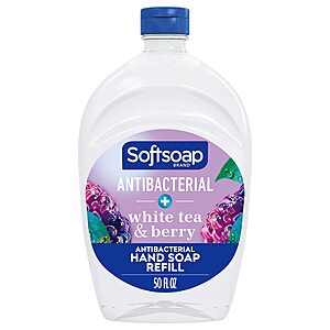 50-Oz Softsoap Antibacterial Liquid Hand Soap Refill (White Tea & Berry) $4.35 w/ S&S + Free Shipping w/ Prime or on $35+