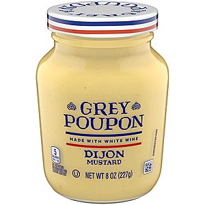 8-Oz Grey Poupon Dijon Mustard $1.90 w/ S&S, 16-Oz Grey Poupon Dijon Mustard $3.20 w/ S&S + Free Shipping w/ Prime or on $25+