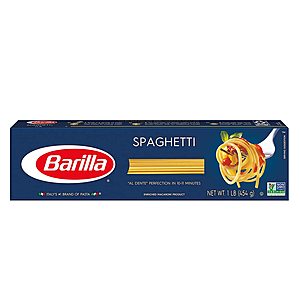 8-Pack 16-Oz Barilla Blue Box Spaghetti Pasta $7.45 ($0.93 each) w/ S&S + Free Shipping w/ Prime or on $25+