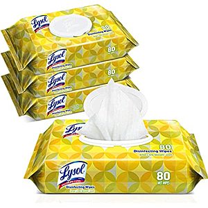Amazon: 4 pack of 80Ct Lysol Handi-Pack Disinfecting Wipes, Lemon and Lime Blossom, Cleaning Wipes $10.49 w/ S&S + Free Prime Shipping