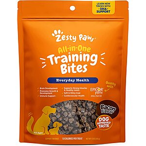 12oz. Zesty Paws All-In-One Training Treats for Dogs & Puppies (Bacon) $11.20