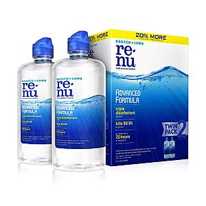 2-Pack of 12 oz. ReNu Advanced Multi-Purpose Solution for Soft Contacts with lens case $8.38 @ Amazon
