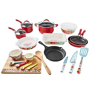 30-Piece Pioneer Woman Nonstick Cookware Set $79 + Free Shipping