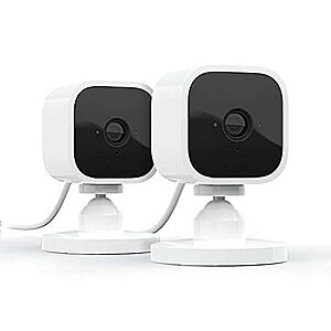 2-Pack Blink Mini Indoor Wired 1080p Wi-Fi Security Camera (white, black) $30 + Free Shipping