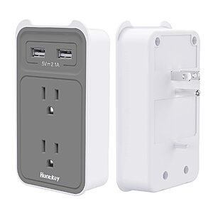 Huntkey 4-in-1 Multi Plug Outlet Extender w/ Phone Cradle $7 + Shipping is free w/ Prime or on $25+