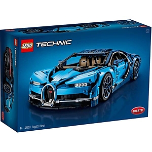 LEGO Technic: Bugatti Chiron Sports Race Car Model (42083) 20% off + FS - $279.99