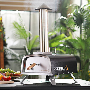 PIZZELLO Stainless Steel Freestanding large Pizza Oven on sale @ Wayfair with free shipping & after 10% off for text alerts $174.47