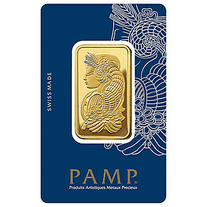 1 oz Gold Bar PAMP Suisse Lady Fortuna Veriscan (New In Assay) - $1969