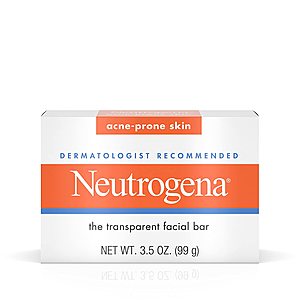 Neutrogena Facial Cleansing Acne Bar - Original or Unscented - $0.79 AC @ Kroger