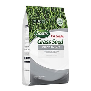 Prime Members: 3-lb Scotts Turf Builder Grass Seed Quick Fix Mix $5 + Free Shipping