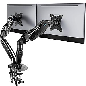 Prime Members: Huanuo Dual Monitor Adjustable Spring Stand Monitor Mount (13" - 27" Monitors) $30.80 + Free Shipping
