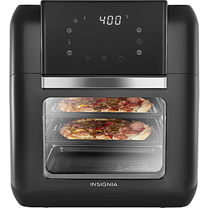 Insignia 10-Quart Digital Air Fryer Oven w/ Rotisserie Spit & 2 Trays $45 + Free Curbside Pickup