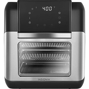 Insignia 10-Quart Digital Air Fryer Oven w/ 2 Trays & Rotisserie Spit $45 + Free Shipping