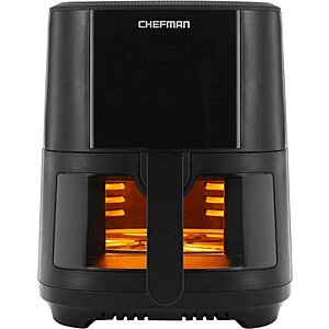 Chefman TurboFry® Touch 5 Qt. Digital Air Fryer with Easy View Window - Black $35