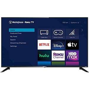 Westinghouse - 50" 4K UHD Smart Roku TV with HDR $150 at Best Buy