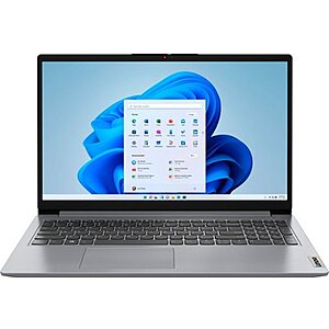 Lenovo Ideapad 1 Laptop: 15.6" FHD Touch, Ryzen 7 5700U, 12GB RAM, 512GB SSD, Cloud Grey $480