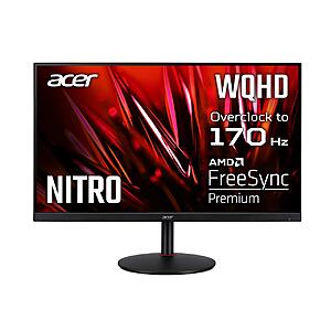 31.5" Acer Nitro 144Hz IPS 2K Gaming Monitor 1ms FreeSync Premium (AMD Adaptive Sync) $200